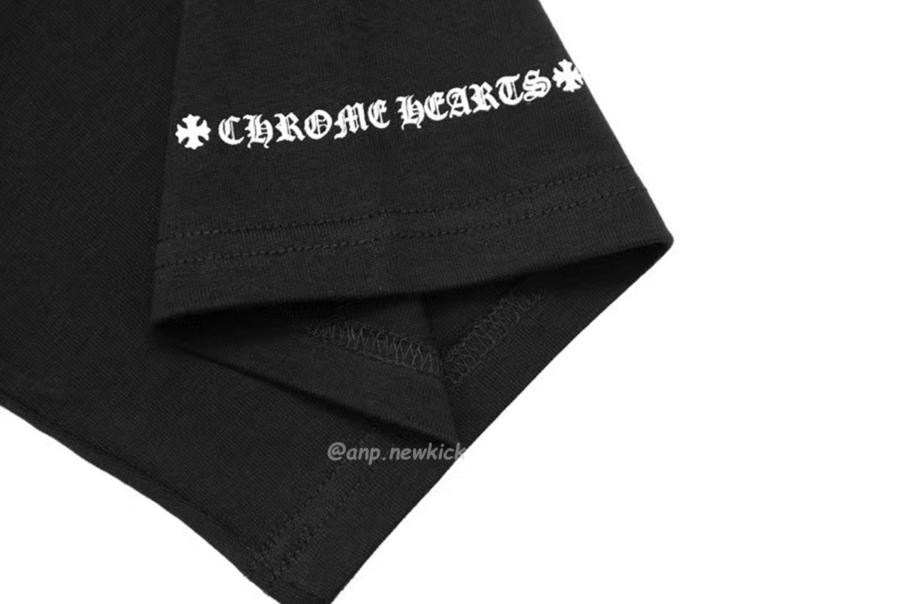 Chrome Hearts Horse Shoe Logo Pocket Black T Shirt (2) - newkick.app